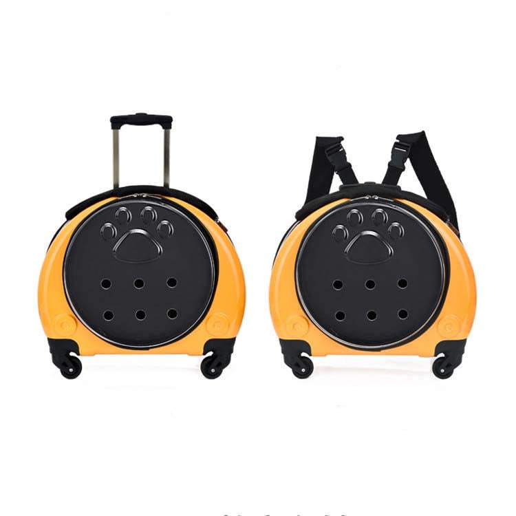 Pet Trolley Case Got Out Portable Pet Bag(Golden)