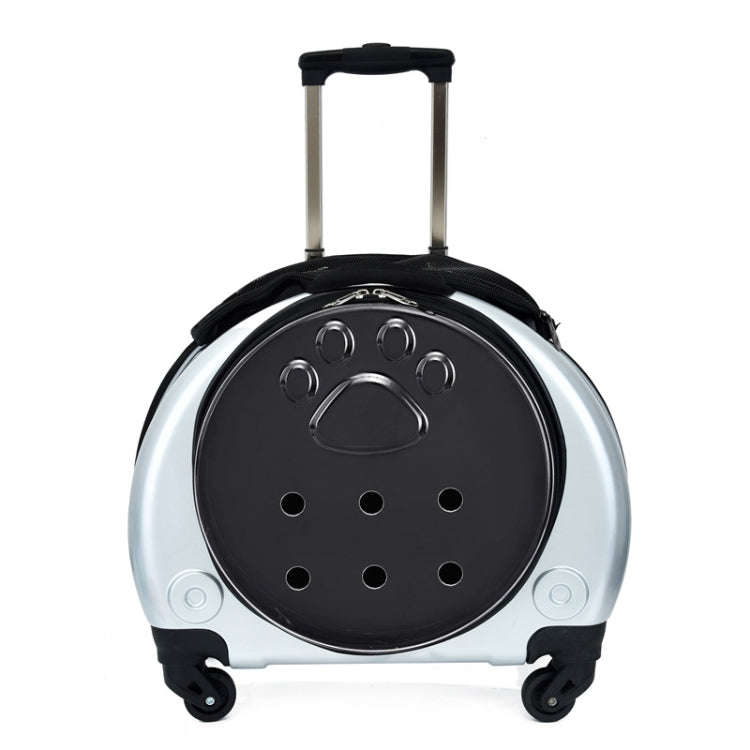 Pet Trolley Case Got Out Portable Pet Bag(Silver)