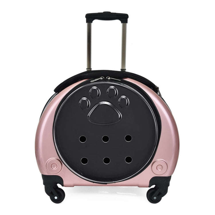 Pet Trolley Case Got Out Portable Pet Bag(Rose Gold)