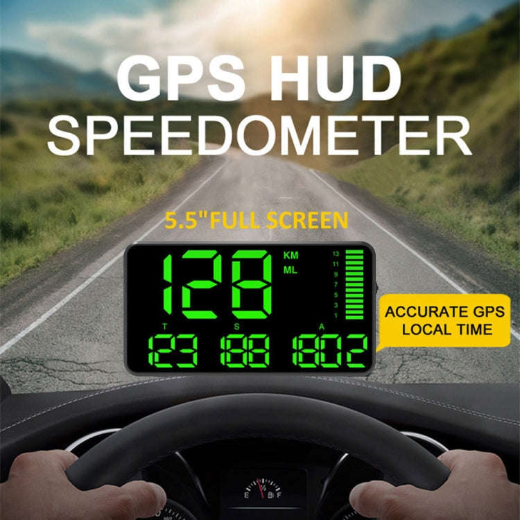Kingneed C90 5.5inch HUD Car Head-up Display GPS Car Universal Mileage Speed Meter Speeding Alarm...