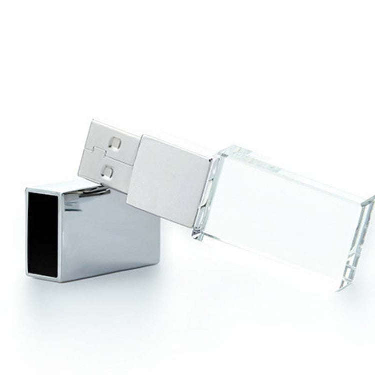 2 PCS Crystal Flash Light Emitting USB 2.0 Flash Drive Car Music USB Flash Drive, Capacity: 16G (...