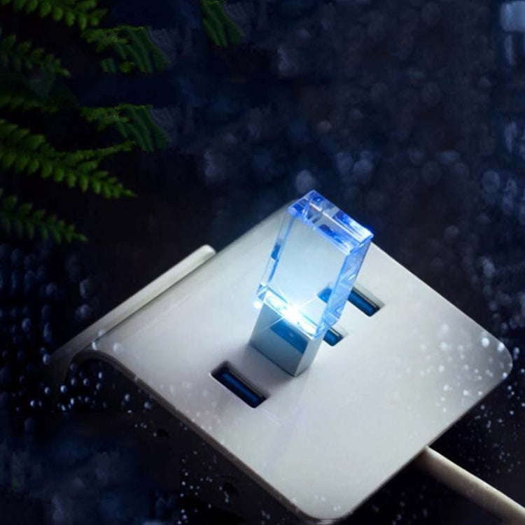 2 PCS Crystal Flash Light Emitting USB 2.0 Flash Drive Car Music USB Flash Drive, Capacity: 32G (...