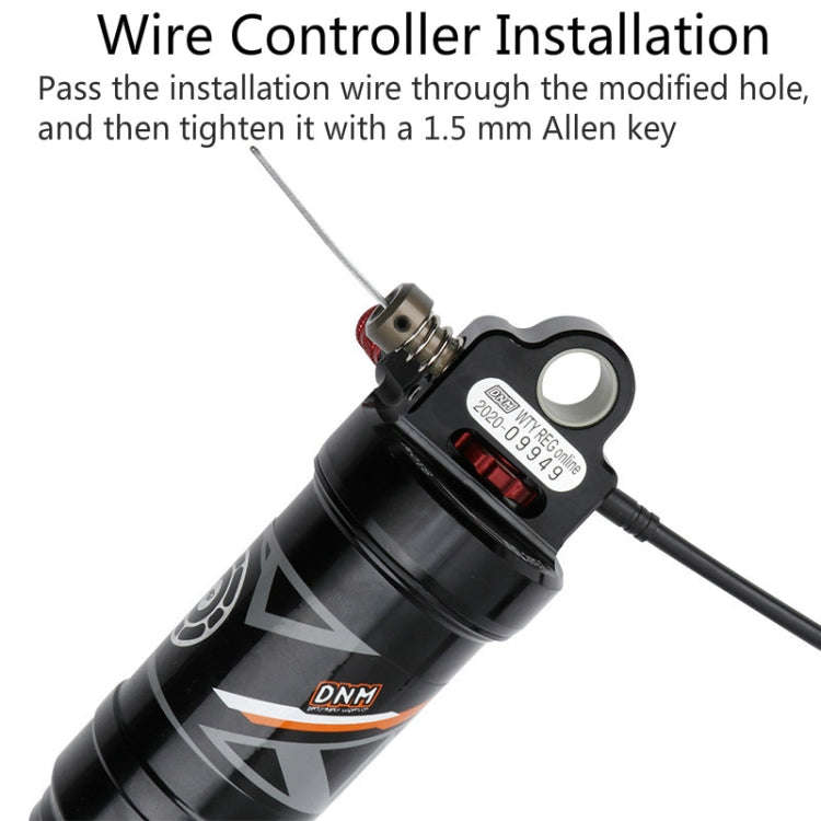 DNM AO38 Mountain Soft Tail Frame Rear Shock Absorber XC Air Pressure Rebound Shock Absorber, Siz...