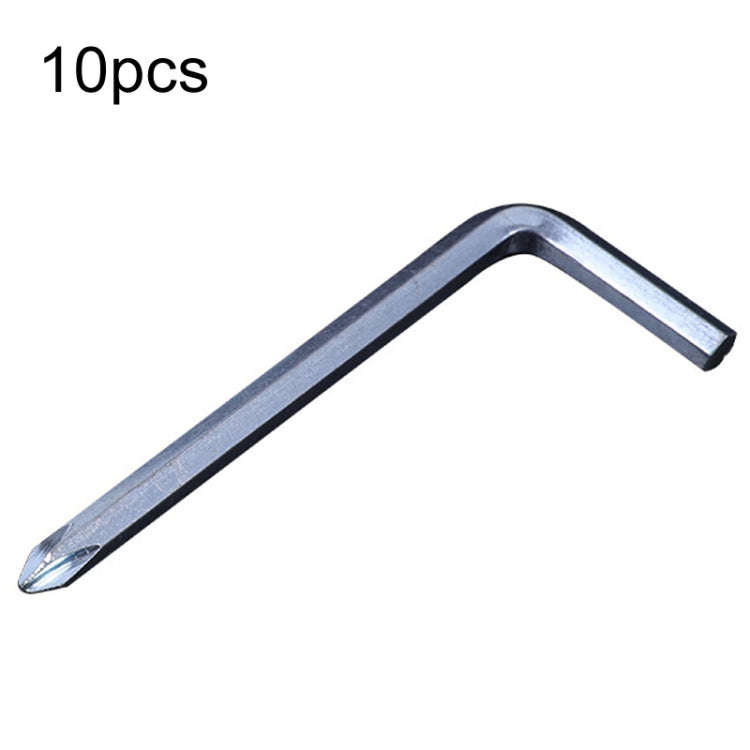 10pcs Screwdriver Hexagonal Wrench Scooter Repair Tools Cross Bit, Specification:6mm, Material:45...