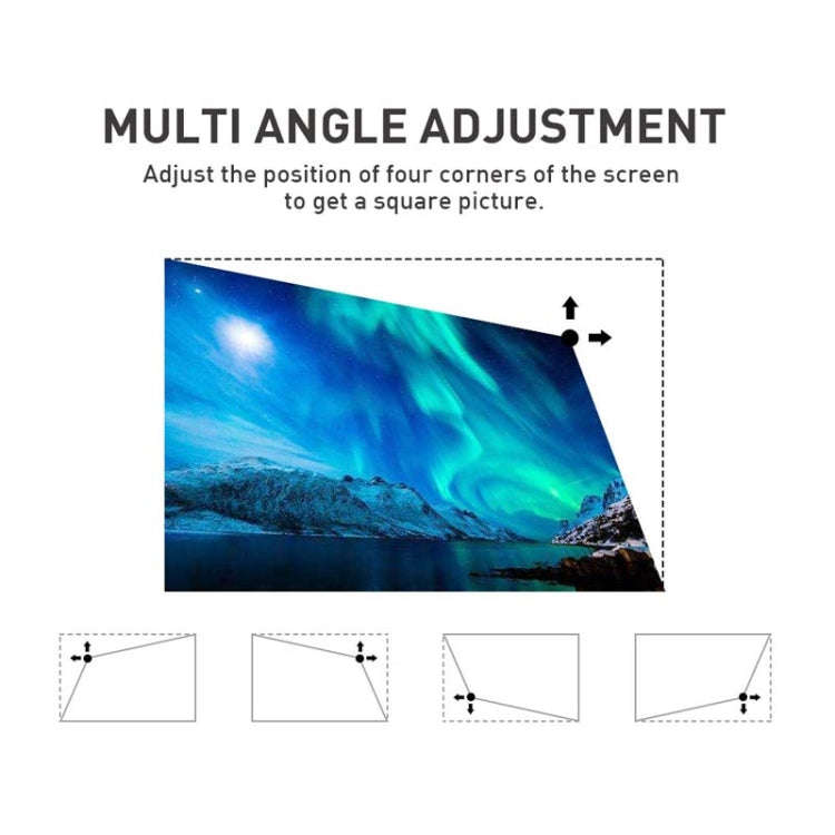 P11 854x480 DLP Mini Smart Projector With Infrared Remote Control, Android 9.0, 2GB+16GB, Support...