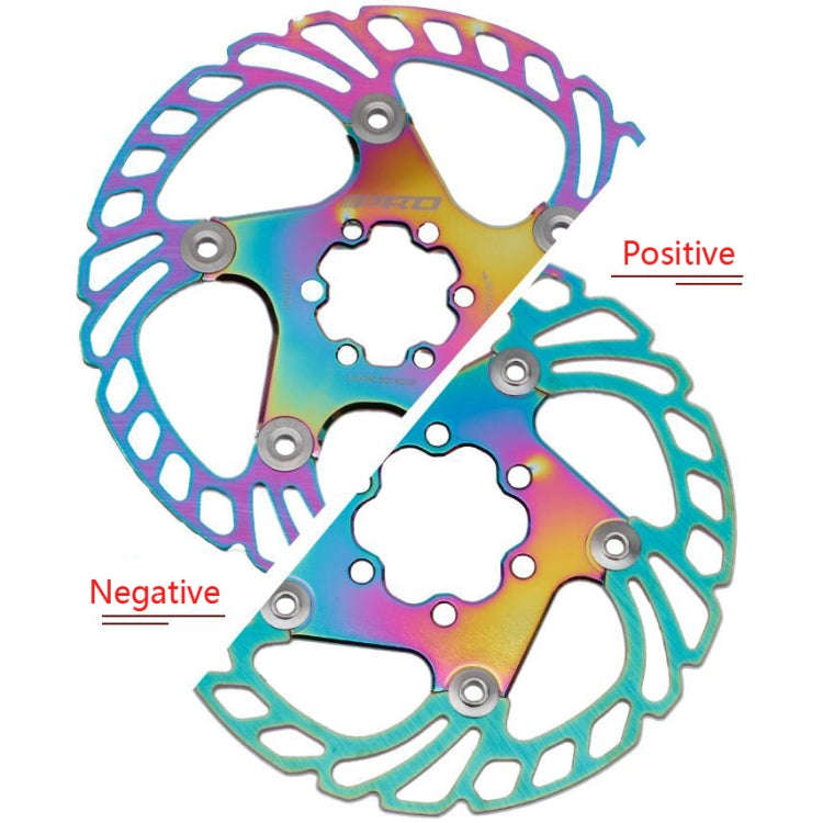 IIIPRO Floating Disc Road Mountain Bike Six Nail Disc Brake Disc, Size:140mm(Colorful)