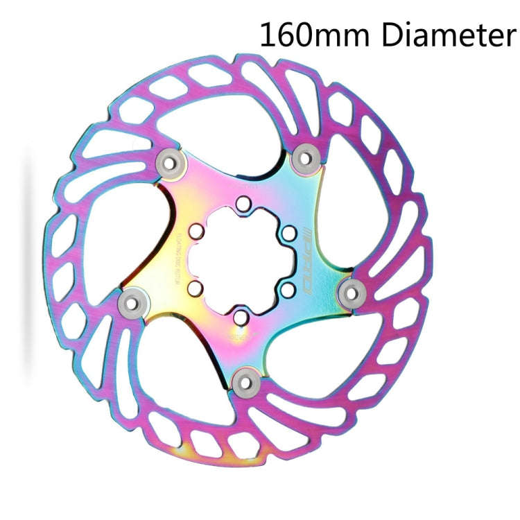 IIIPRO Floating Disc Road Mountain Bike Six Nail Disc Brake Disc, Size:160mm(Colorful)