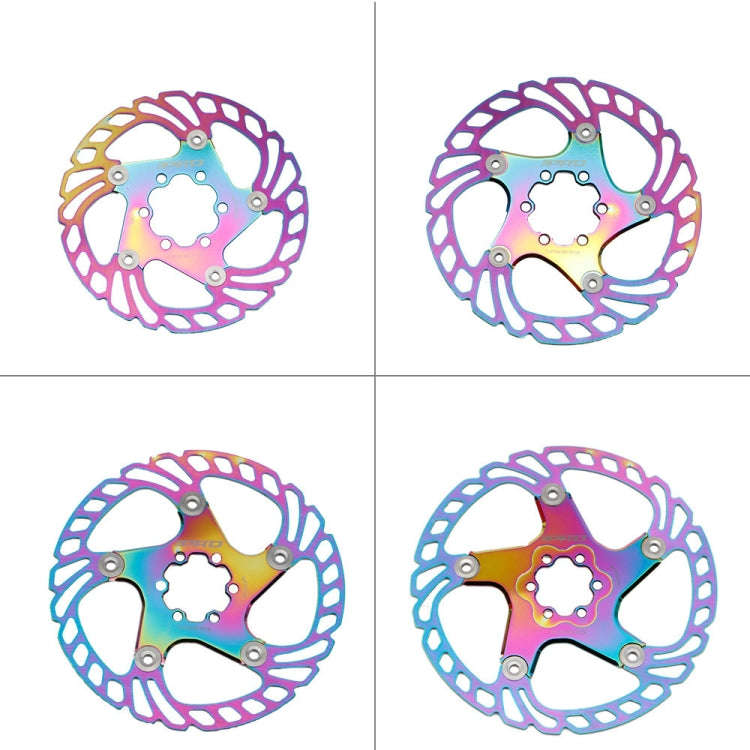 IIIPRO Floating Disc Road Mountain Bike Six Nail Disc Brake Disc, Size:203mm(Colorful)
