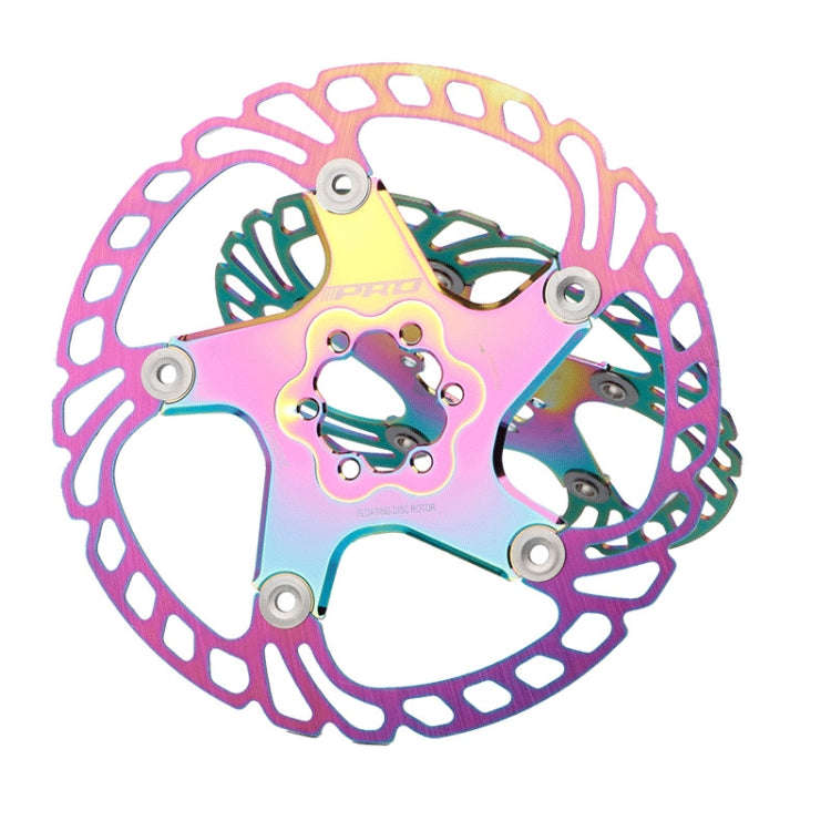 IIIPRO Floating Disc Road Mountain Bike Six Nail Disc Brake Disc, Size:203mm(Colorful)