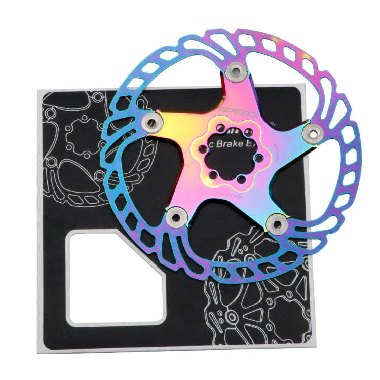 IIIPRO Floating Disc Road Mountain Bike Six Nail Disc Brake Disc, Size:203mm(Colorful)