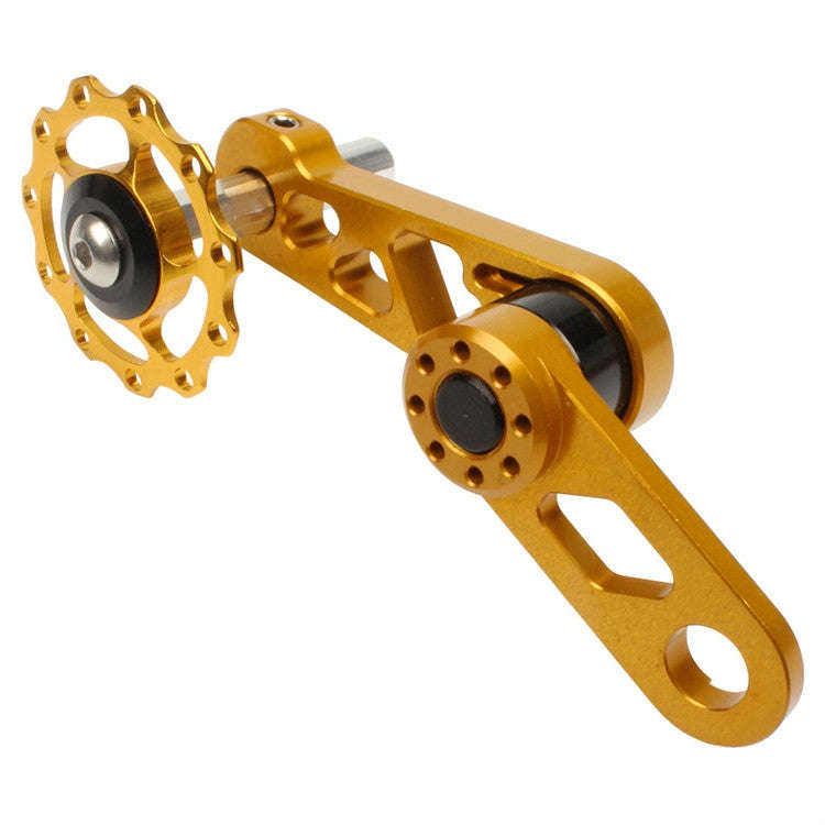 Litepro Folding Bike Guide Wheel LP Oval Chainring Chain Zipper Rear Derailleur Chain(Gold)