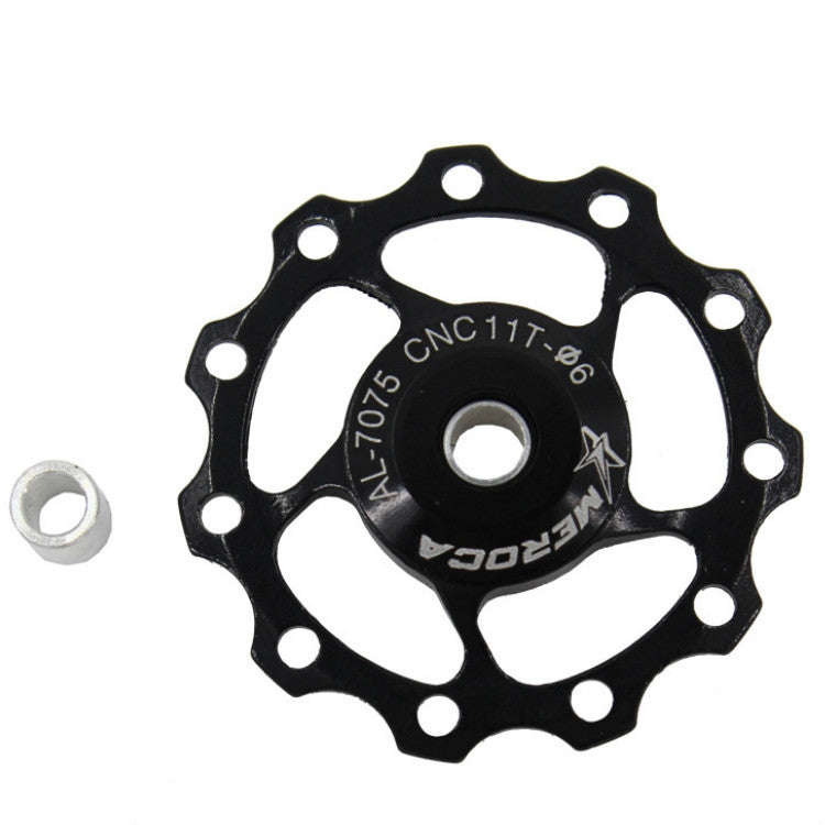 MEROCA Metal Bearings Mountain Bike Road Bike Rear Derailleur Guide Wheel 11T/13T Guide Wheel, Sp...