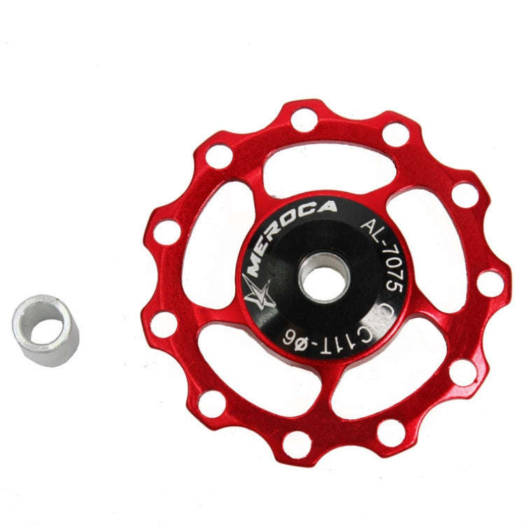 MEROCA Metal Bearings Mountain Bike Road Bike Rear Derailleur Guide Wheel 11T/13T Guide Wheel, Sp...