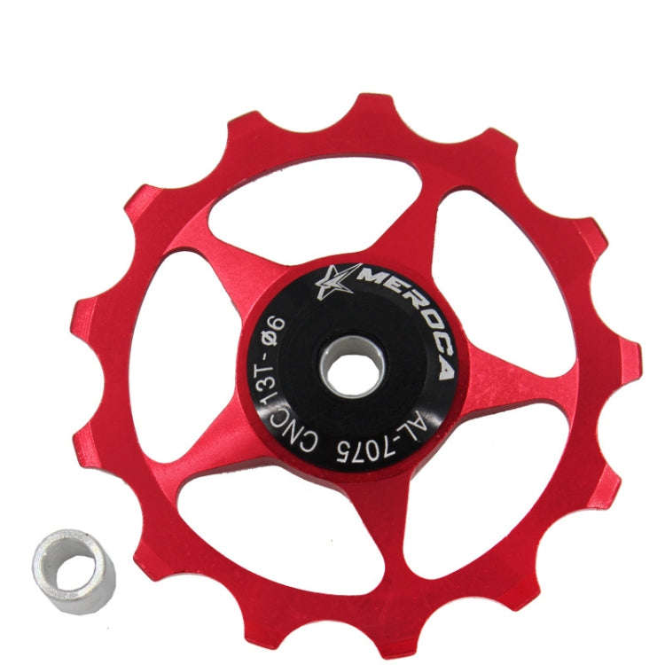MEROCA Metal Bearings Mountain Bike Road Bike Rear Derailleur Guide Wheel 11T/13T Guide Wheel, Sp...