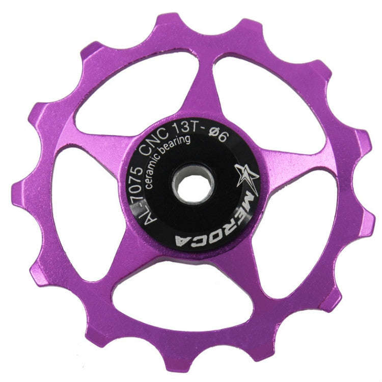 MEROCA Metal Bearings Mountain Bike Road Bike Rear Derailleur Guide Wheel 11T/13T Guide Wheel, Sp...