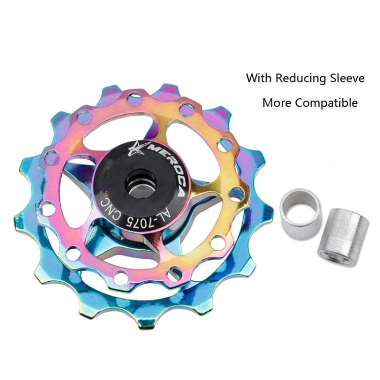 MEROCA Metal Bearings Mountain Bike Road Bike Rear Derailleur Guide Wheel 11T/13T Guide Wheel, Sp...