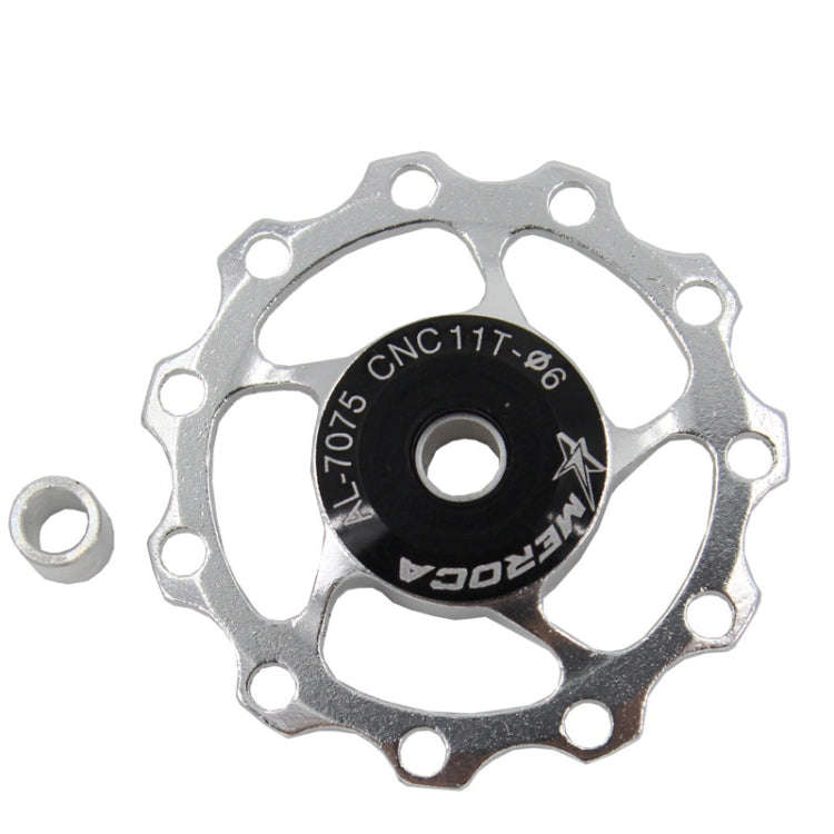 MEROCA Metal Bearings Mountain Bike Road Bike Rear Derailleur Guide Wheel 11T/13T Guide Wheel, Sp...