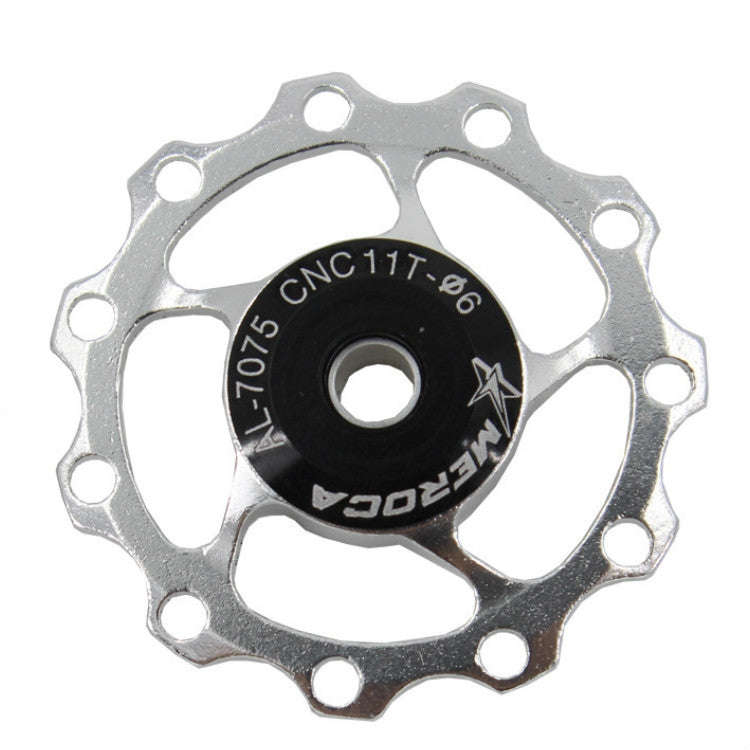 MEROCA Metal Bearings Mountain Bike Road Bike Rear Derailleur Guide Wheel 11T/13T Guide Wheel, Sp...