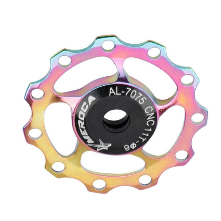 MEROCA Metal Bearings Mountain Bike Road Bike Rear Derailleur Guide Wheel 11T/13T Guide Wheel, Sp...