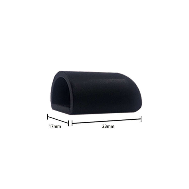 6 PCS For Xiaomi Mijia M365 Electric Scooter Accessories Tripod Foot Support Silicone Cover(Black)