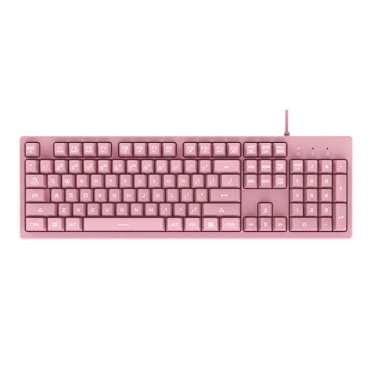Ajazz DKS100 104 Keys Office Luminous Game Tea Axis Mechanical Keyboard, Cable Length: 1.5m(Cherr...