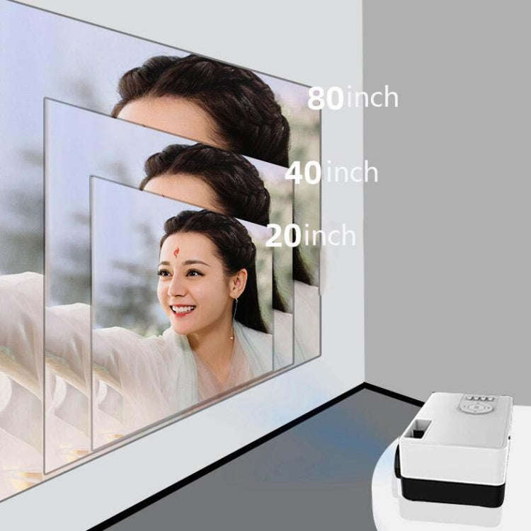 S261/J16 Home Mini HD 1080P Portable LED Projector, Support TF Card / AV / U Disk, Plug Specifica...