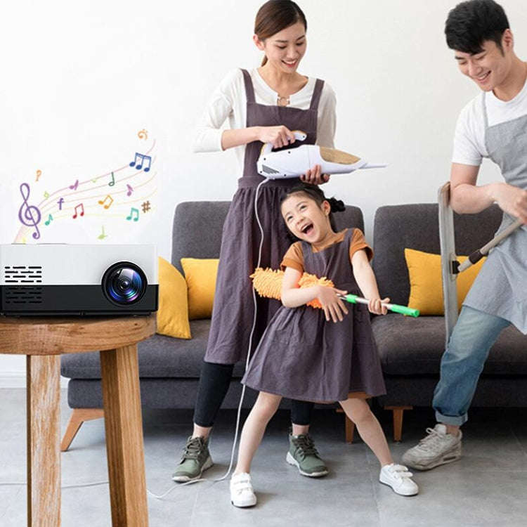 S261/J16 Home Mini HD 1080P Portable LED Projector, Support TF Card / AV / U Disk, Plug Specifica...