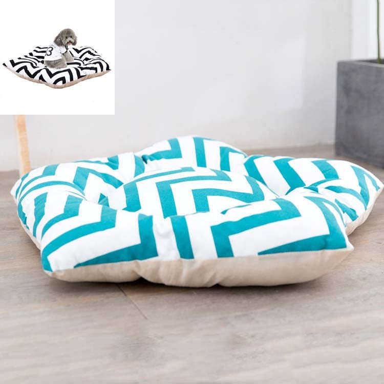 Pet Tent Sleeping Mat Dog Bed, Specification: Small 40cm(Green Stripes)