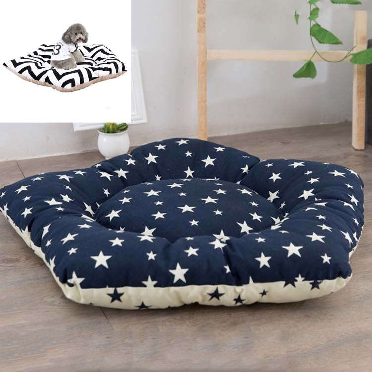 Pet Tent Sleeping Mat Dog Bed, Specification: Small 40cm(Navy Star)