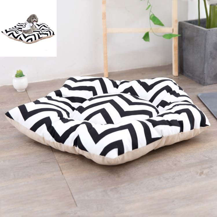 Pet Tent Sleeping Mat Dog Bed, Specification: Medium 45cm(Black Stripes)