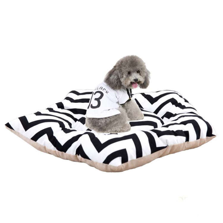 Pet Tent Sleeping Mat Dog Bed, Specification: Medium 45cm(Black Stripes)