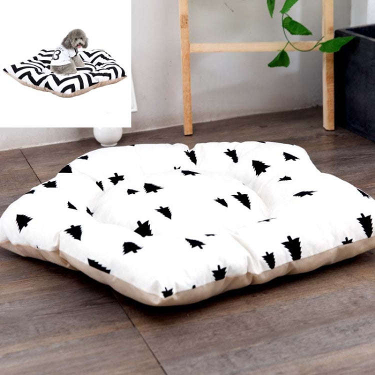Pet Tent Sleeping Mat Dog Bed, Specification: Large 50cm(Black Pine)