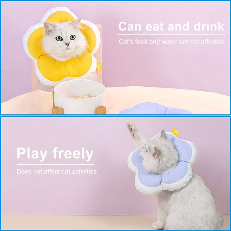 Cute Flower Shaped Pet Anti-licking Collar, Specification: S(Pink)