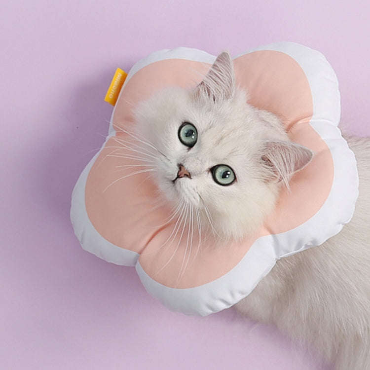 Cute Flower Shaped Pet Anti-licking Collar, Specification: S(Pink)
