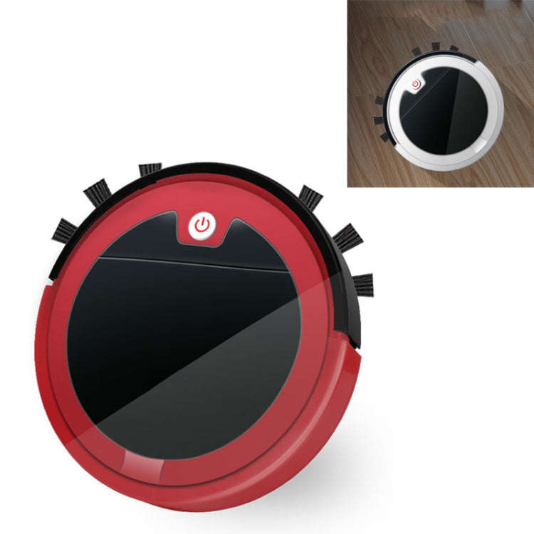Home Smart Sweeping Robot Planning Route Remote Control Large Suction Cleaner Sweeper(Red Black)