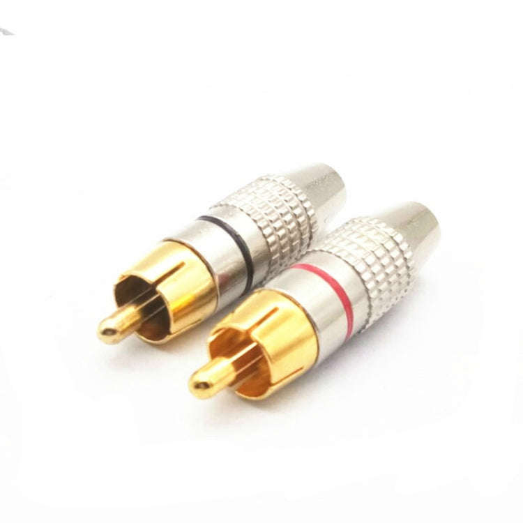 30 PCS / 15 Pairs 270RCA Lotus Head AV Plug Video Head Audio Head RCA Plug Lotus Plug(Color Rando...