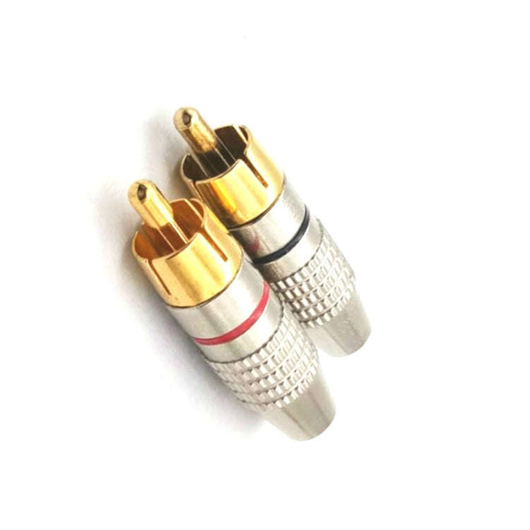 30 PCS / 15 Pairs 270RCA Lotus Head AV Plug Video Head Audio Head RCA Plug Lotus Plug(Color Rando...