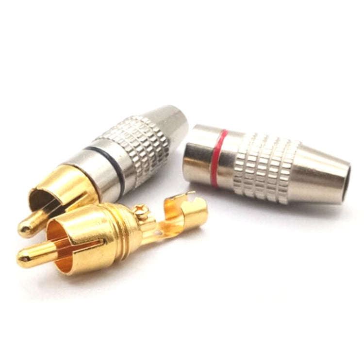 30 PCS / 15 Pairs 270RCA Lotus Head AV Plug Video Head Audio Head RCA Plug Lotus Plug(Color Rando...