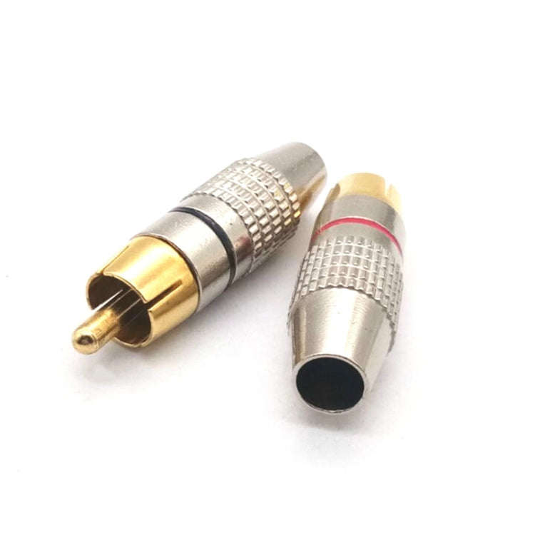 30 PCS / 15 Pairs 270RCA Lotus Head AV Plug Video Head Audio Head RCA Plug Lotus Plug(Color Rando...