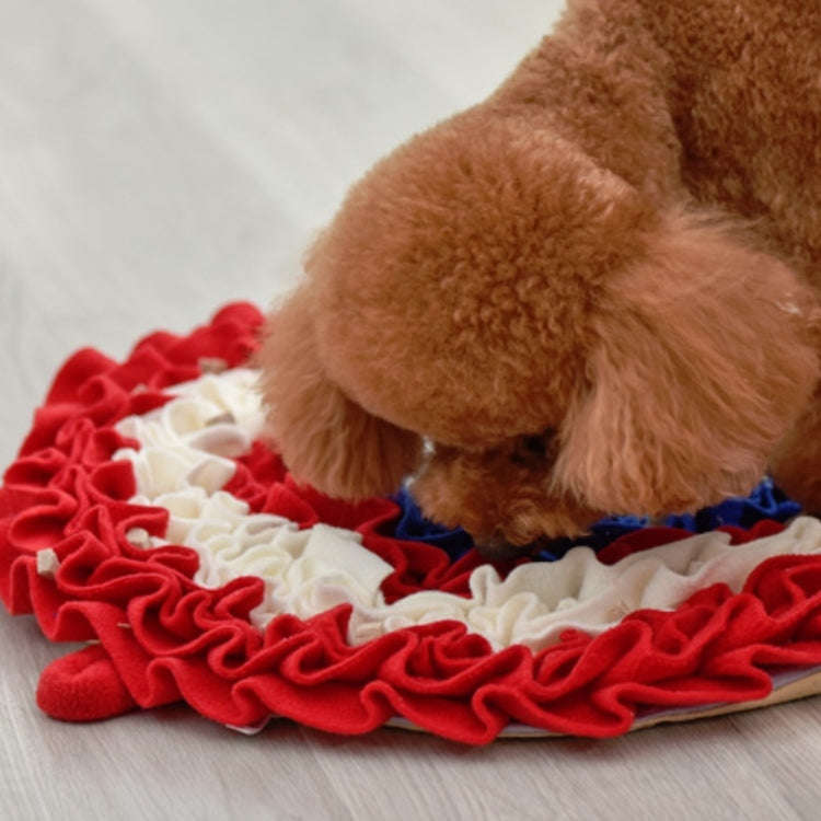 Pet Dogs Consume Energy Slow Food Relieve Stress Sniff Pad(Red)