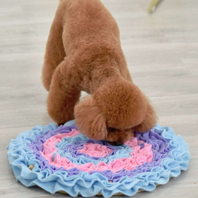 Pet Dogs Consume Energy Slow Food Relieve Stress Sniff Pad(Pink)