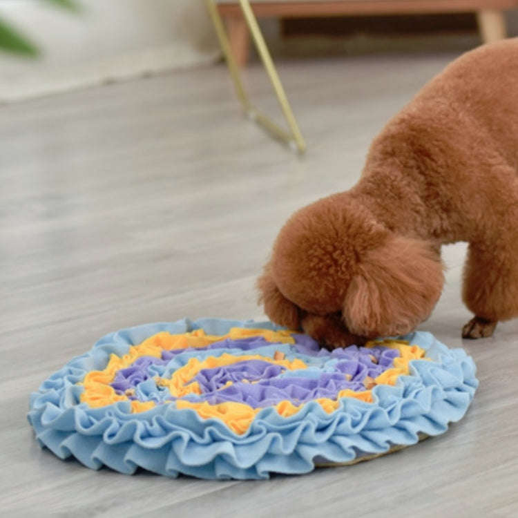 Pet Dogs Consume Energy Slow Food Relieve Stress Sniff Pad(Yellow)