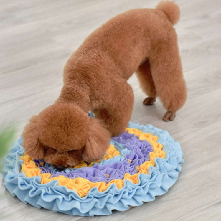 Pet Dogs Consume Energy Slow Food Relieve Stress Sniff Pad(Yellow)