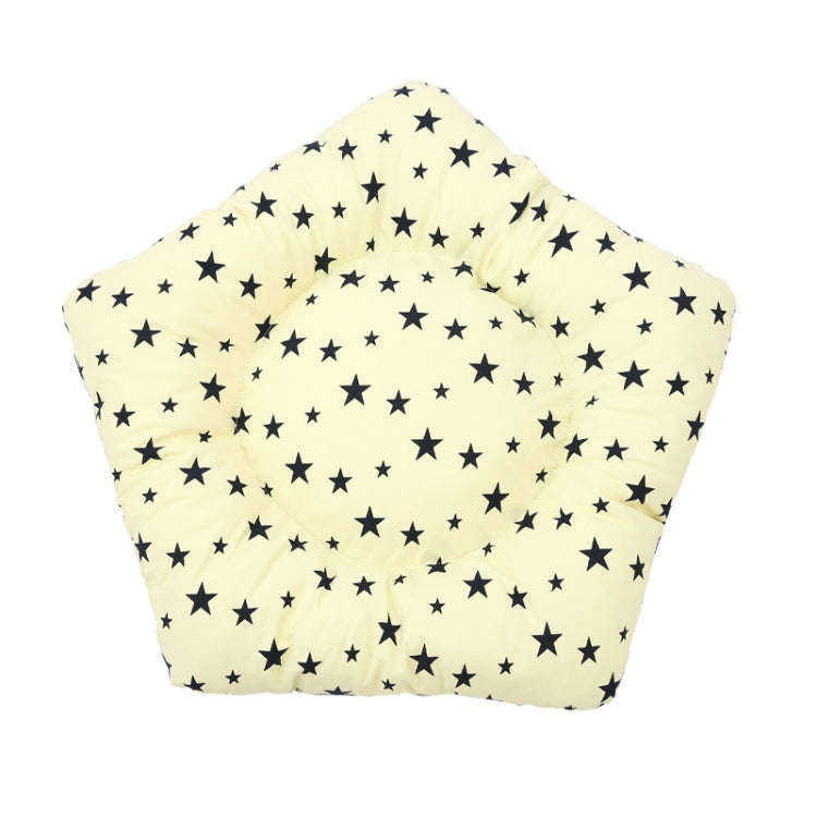 Cotton Canvas Pet Tent Cat and Dog Bed with Cushion, Specification: Medium 50×50×60cm(Beige Nav...