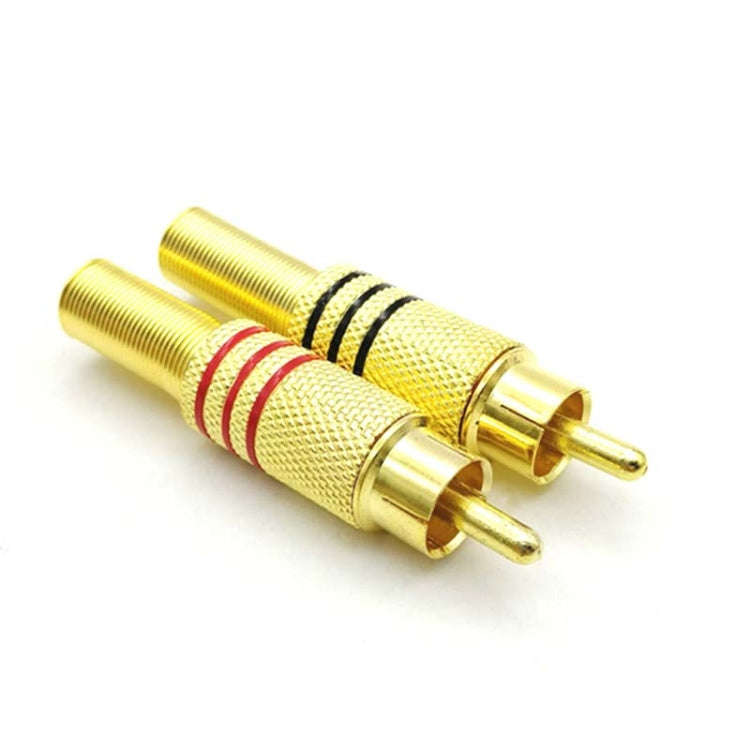 30 PCS / 15 Pairs RCA Lotus Head AV Audio and Video Plug Plum Blossom Plug Lotus Head RCA Head(Co...