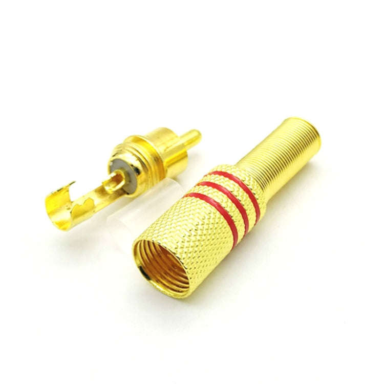 30 PCS / 15 Pairs RCA Lotus Head AV Audio and Video Plug Plum Blossom Plug Lotus Head RCA Head(Co...