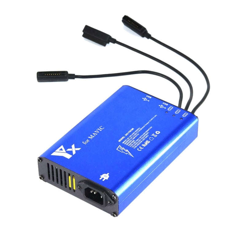 For DJI MAVIC Pro Aluminum Alloy 5 in 1 Hub Intelligent Battery Controller Charger, Plug Type:US ...