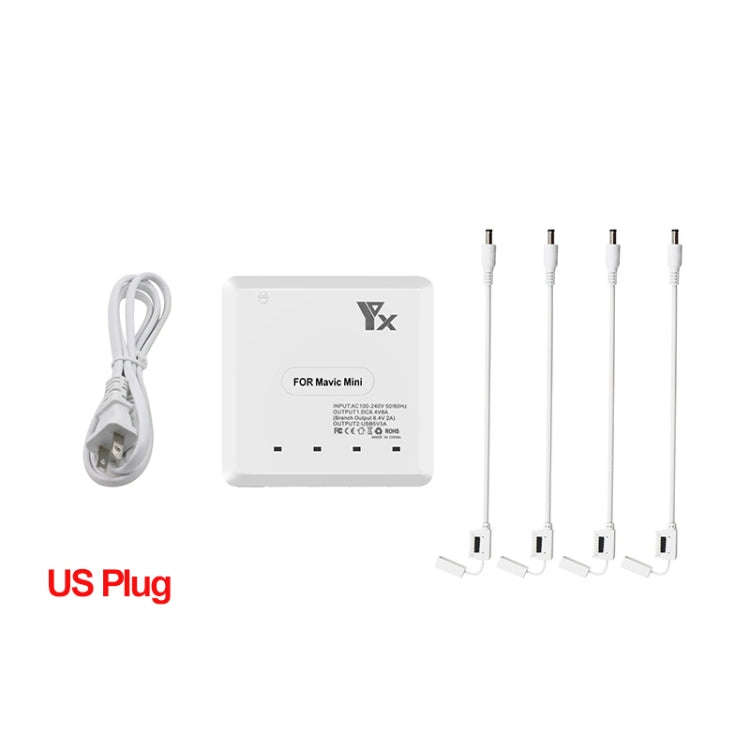 For DJI Mavic Mini Charger Battery USB 6 in 1 Hub Intelligent Battery Controller Charger, Plug Ty...