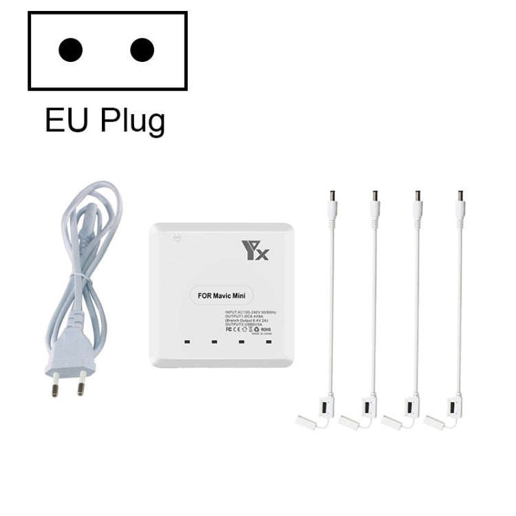 For DJI Mavic Mini Charger Battery USB 6 in 1 Hub Intelligent Battery Controller Charger, Plug Ty...