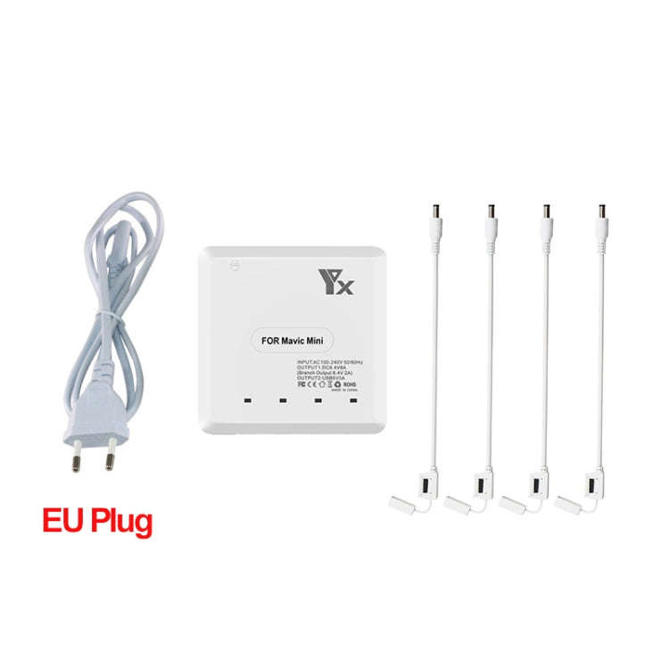 For DJI Mavic Mini Charger Battery USB 6 in 1 Hub Intelligent Battery Controller Charger, Plug Ty...